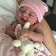 12″&16″ Solid Platinum Liquid Realistic Baby Girl or Boy,Flexible Newborn Baby Doll Suzy