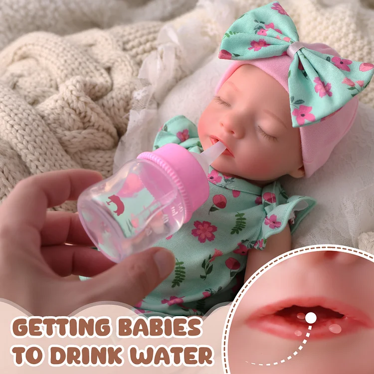 Aurora 12″ Realistic Silicone Smiling Baby Little Infant Girl